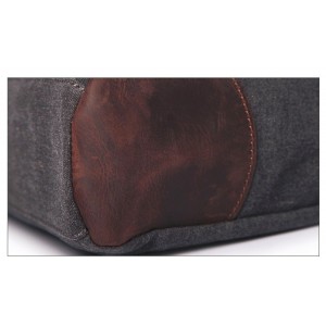 AT3 Sac de travail pour ordinateur portable. Sac à bandoulière. Canvas - en cuir . MESSENGER III VINTAGE™ 4 couleurs 