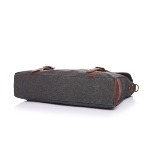 AT3 Sac de travail pour ordinateur portable. Sac à bandoulière. Canvas - en cuir . MESSENGER III VINTAGE™ 4 couleurs 